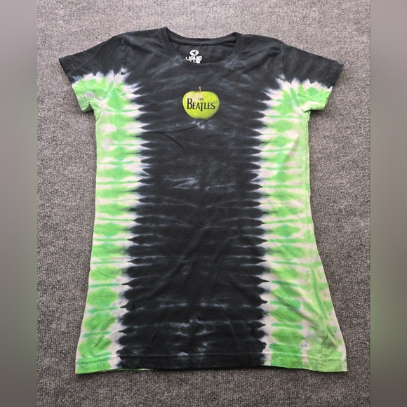 Liquid Blue Tops - Liquid Blue The Beatles - Apple Logo Tie Dye Junior T-Shirt Size XL Vintage 2006